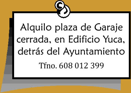 Alquilo plaza de garaje cerrada 608012399