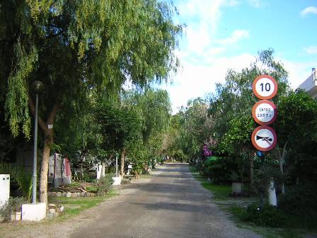 Entrada principal Camping Huerta Romero