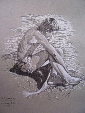 Descansando en la roca,  de Indalecio Javier Ruiz